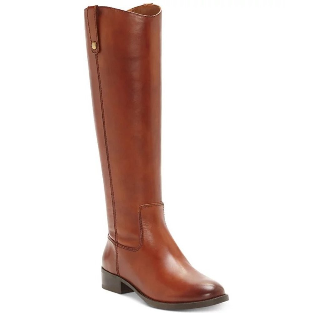 INC International Concepts Womens Size 5.5M Fawne Leather Knee High Boots $179